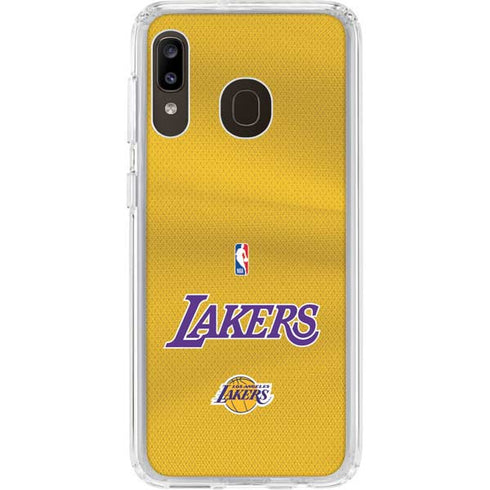NBA Los Angeles Lakers Jersey Galaxy A20 Clear Case